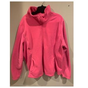 Pink old navy fleece jacket